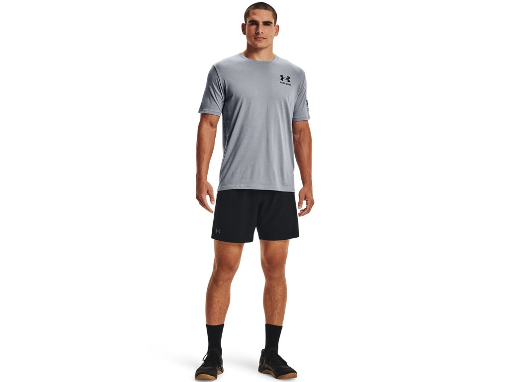 Under Armour Mens Freedom Flag T-Shirt - Quick-Drying Cotton Blend