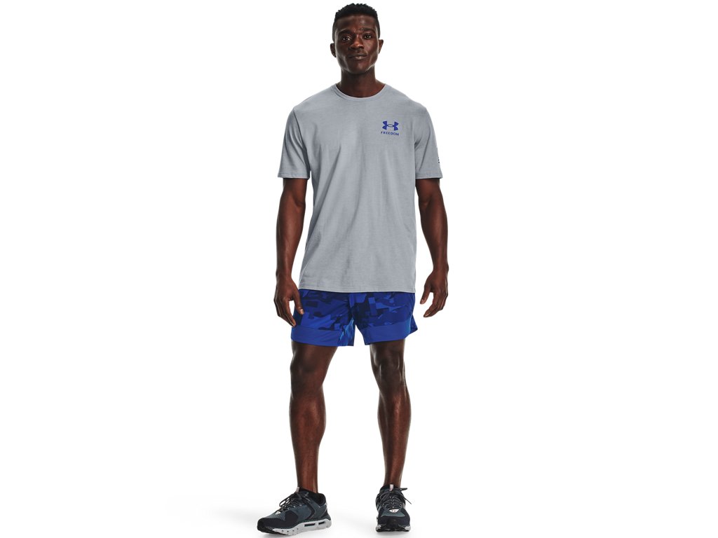 Under Armour Mens Freedom Flag T-Shirt - Quick-Drying Cotton Blend