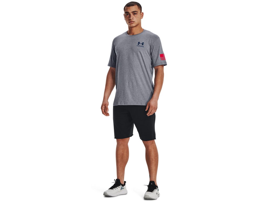 Under Armour Mens Freedom Flag T-Shirt - Quick-Drying Cotton Blend