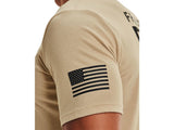 Under Armour Mens Freedom Flag T-Shirt - Quick-Drying Cotton Blend