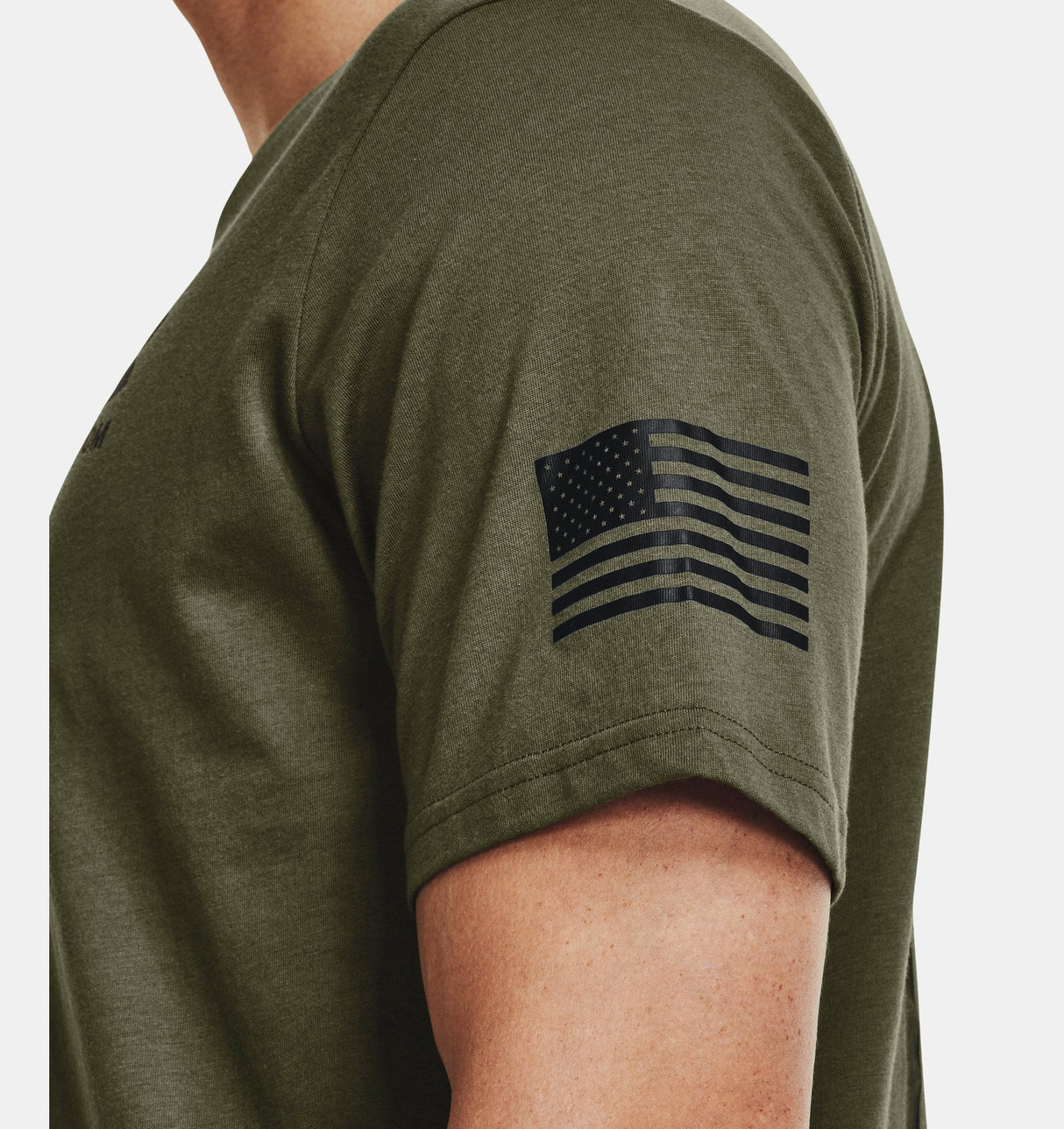 Under Armour Mens Freedom Flag T-Shirt - Quick-Drying Cotton Blend
