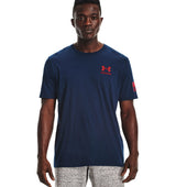 Under Armour Mens Freedom Flag T-Shirt - Quick-Drying Cotton Blend