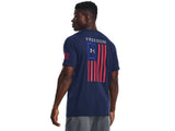 Under Armour Mens Freedom Flag T-Shirt - Quick-Drying Cotton Blend