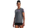 Under Armour Womens Freedom Flag Graphic T-Shirt - Quick-Drying Cotton Blend