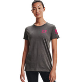 Under Armour Womens Freedom Flag Graphic T-Shirt - Quick-Drying Cotton Blend