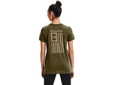 Under Armour Womens Freedom Flag Graphic T-Shirt - Quick-Drying Cotton Blend