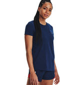 Under Armour Womens Freedom Flag Graphic T-Shirt - Quick-Drying Cotton Blend
