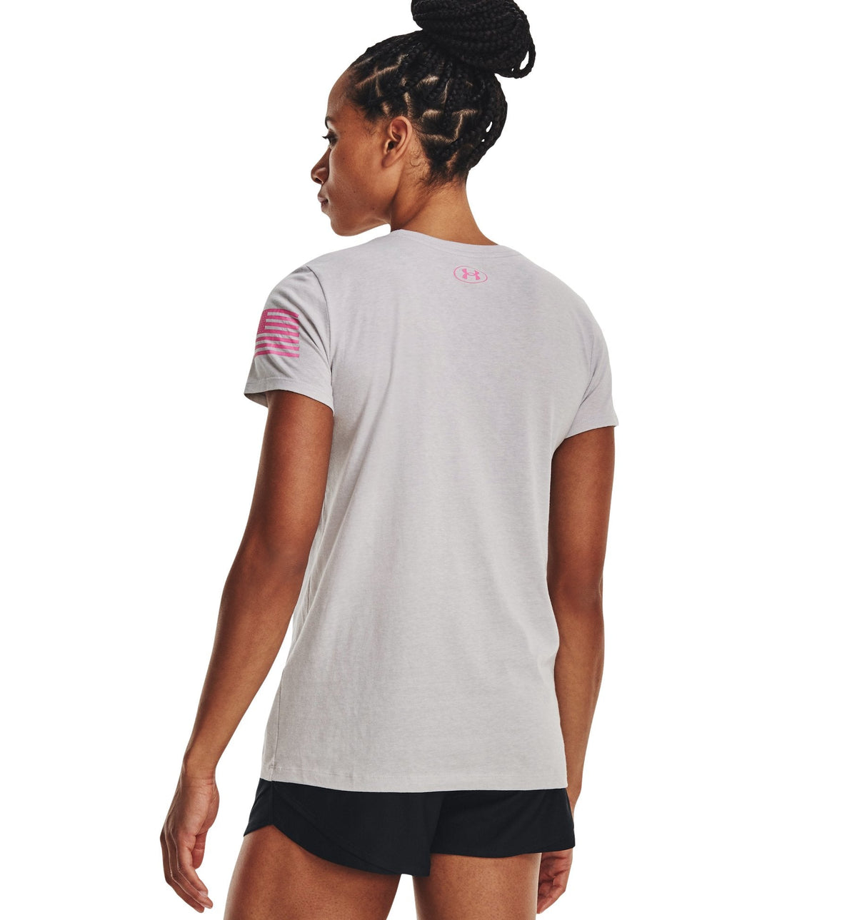 Under Armour Womens UA Freedom Logo T-Shirt - Quick-Drying Cotton Blend