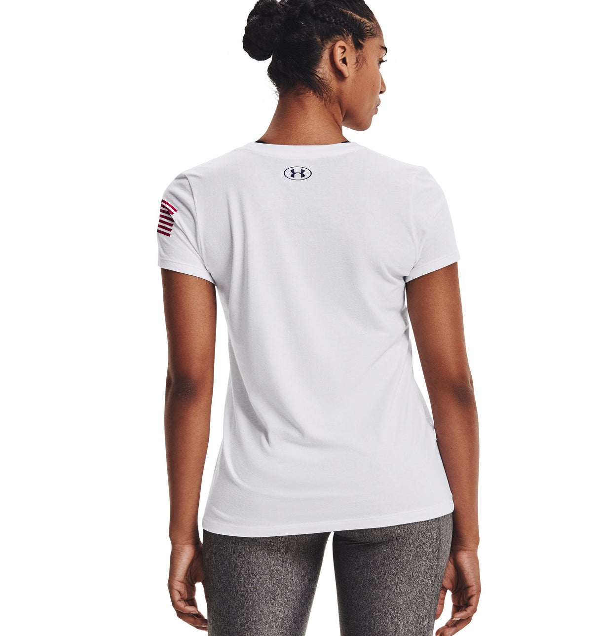 Under Armour Womens UA Freedom Logo T-Shirt - Quick-Drying Cotton Blend
