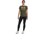 Under Armour Womens UA Freedom Logo T-Shirt - Quick-Drying Cotton Blend