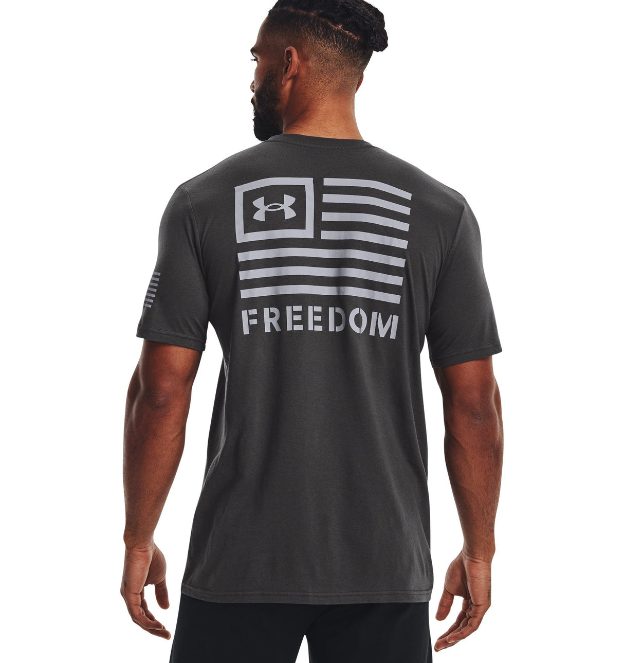 Under Armour Mens UA Freedom Banner T-Shirt - Quick-Drying Cotton Blend