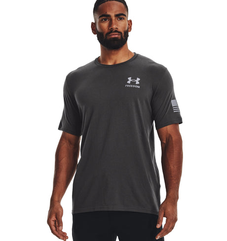 Under Armour Mens UA Freedom Banner T-Shirt - Quick-Drying Cotton Blend