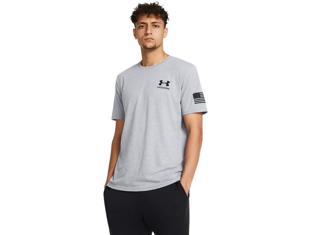 Under Armour Mens UA Freedom Banner T-Shirt - Quick-Drying Cotton Blend