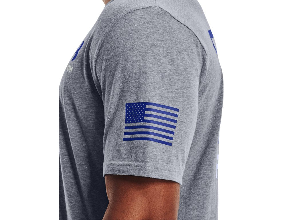 Under Armour Mens UA Freedom Banner T-Shirt - Quick-Drying Cotton Blend