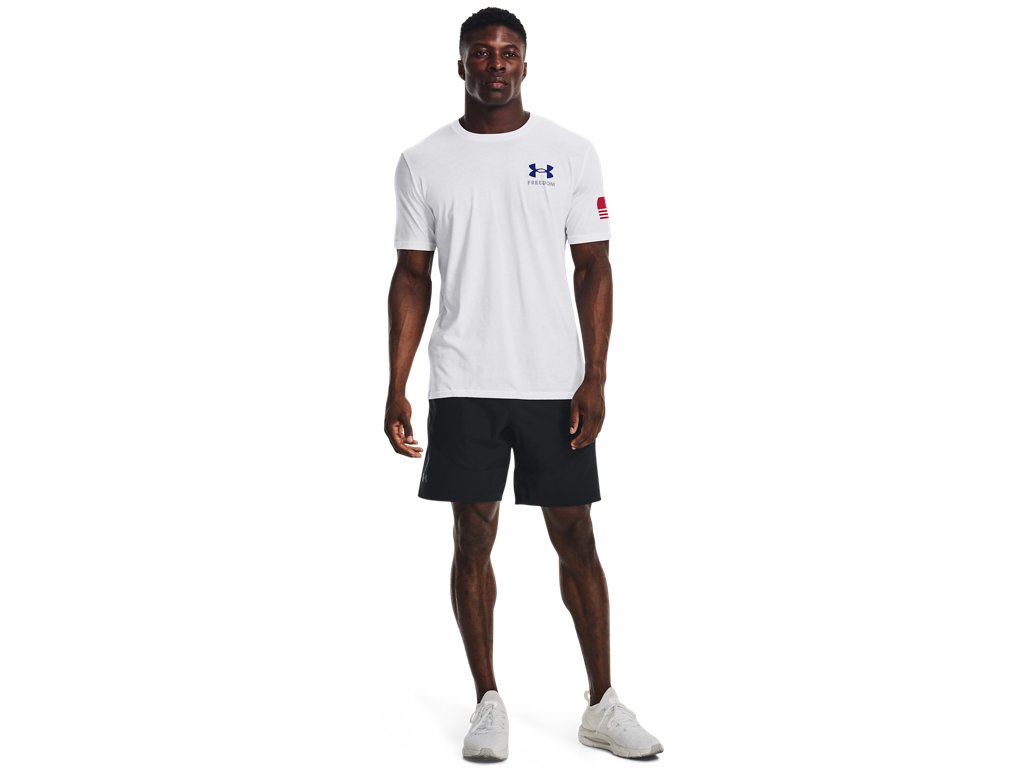 Under Armour Mens UA Freedom Banner T-Shirt - Quick-Drying Cotton Blend