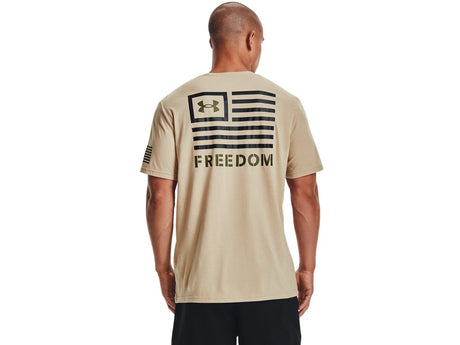 Under Armour Mens UA Freedom Banner T-Shirt - Quick-Drying Cotton Blend