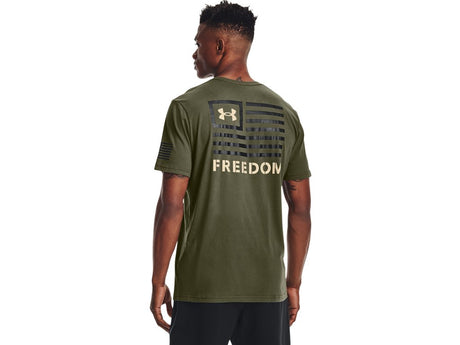 Under Armour Mens UA Freedom Banner T-Shirt - Quick-Drying Cotton Blend