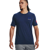 Under Armour Mens UA Freedom Banner T-Shirt - Quick-Drying Cotton Blend