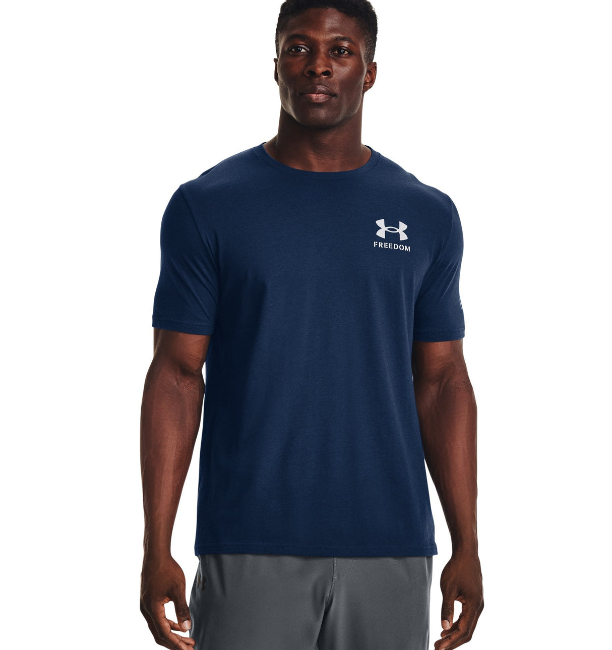 Under Armour Mens UA Freedom Banner T-Shirt - Quick-Drying Cotton Blend