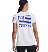Under Armour Womens Freedom Banner T-Shirt - Quick-Drying Cotton Blend