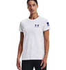 Under Armour Womens Freedom Banner T-Shirt - Quick-Drying Cotton Blend