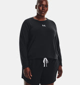 Under Armour Womens Rival Terry Long Sleeve Crew - Sweat Wicking