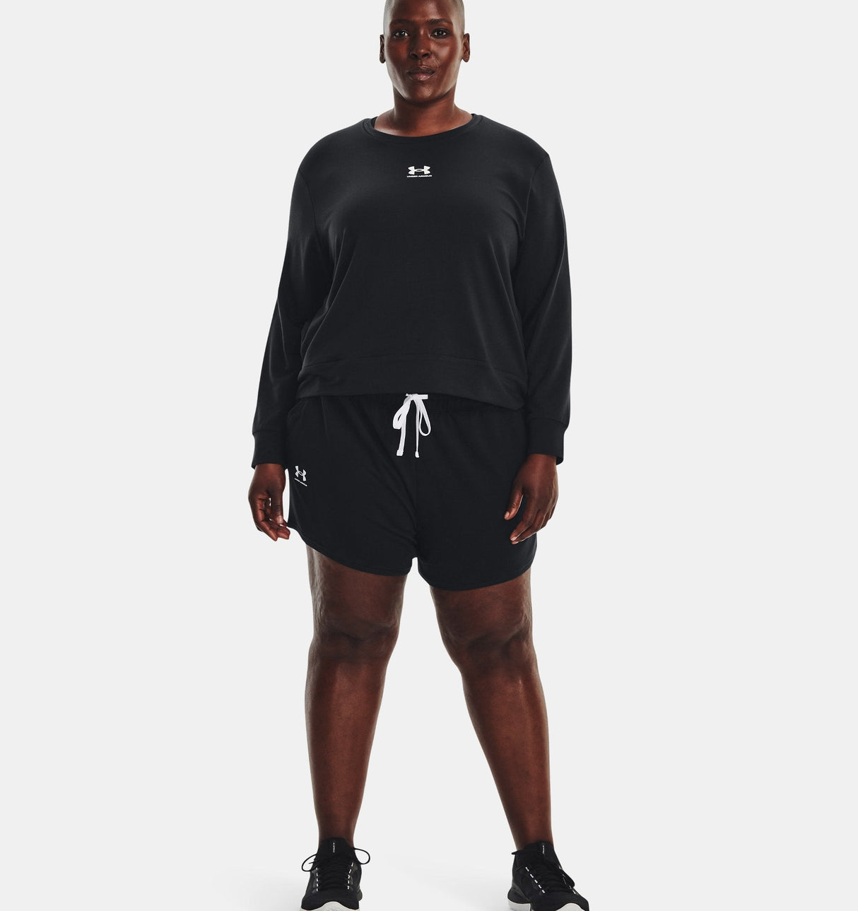 Under Armour Womens Rival Terry Long Sleeve Crew - Sweat Wicking