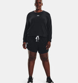 Under Armour Womens Rival Terry Long Sleeve Crew - Sweat Wicking