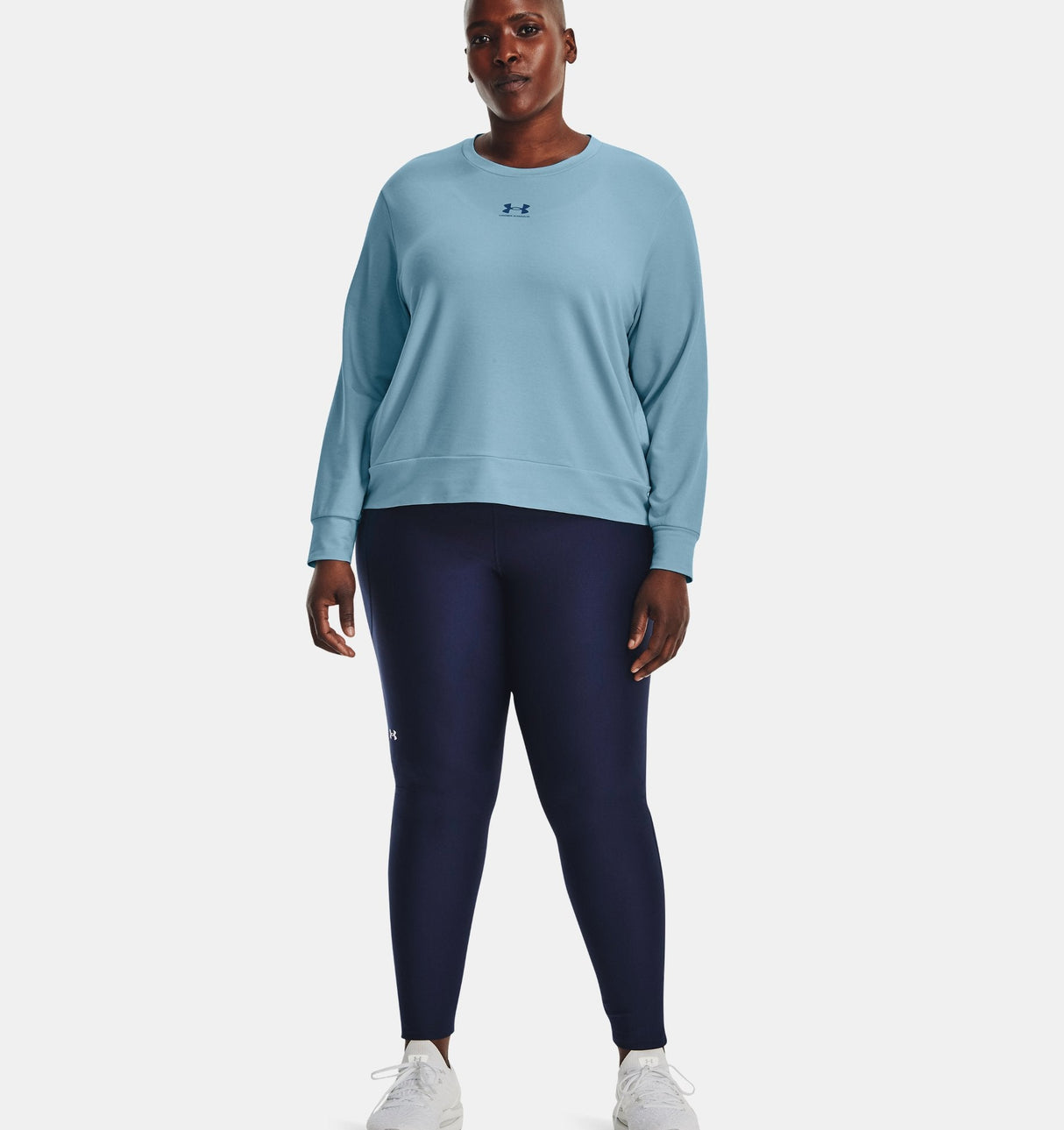 Under Armour Womens Rival Terry Long Sleeve Crew - Sweat Wicking