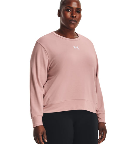 Under Armour Womens Rival Terry Long Sleeve Crew - Sweat Wicking