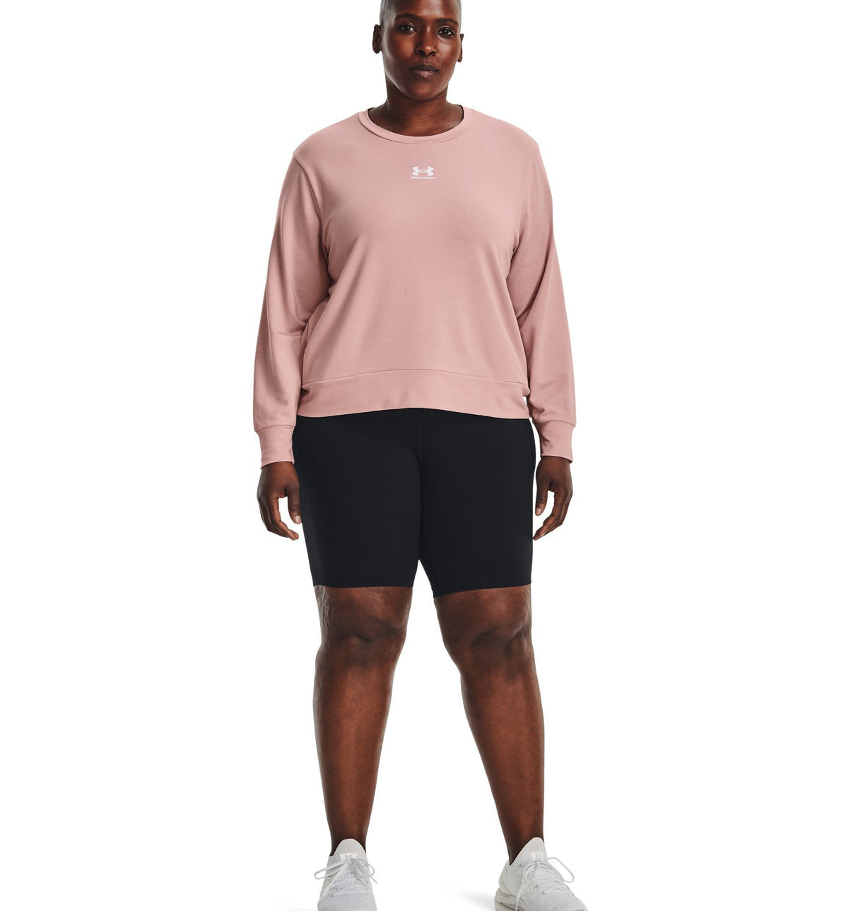 Under Armour Womens Rival Terry Long Sleeve Crew - Sweat Wicking