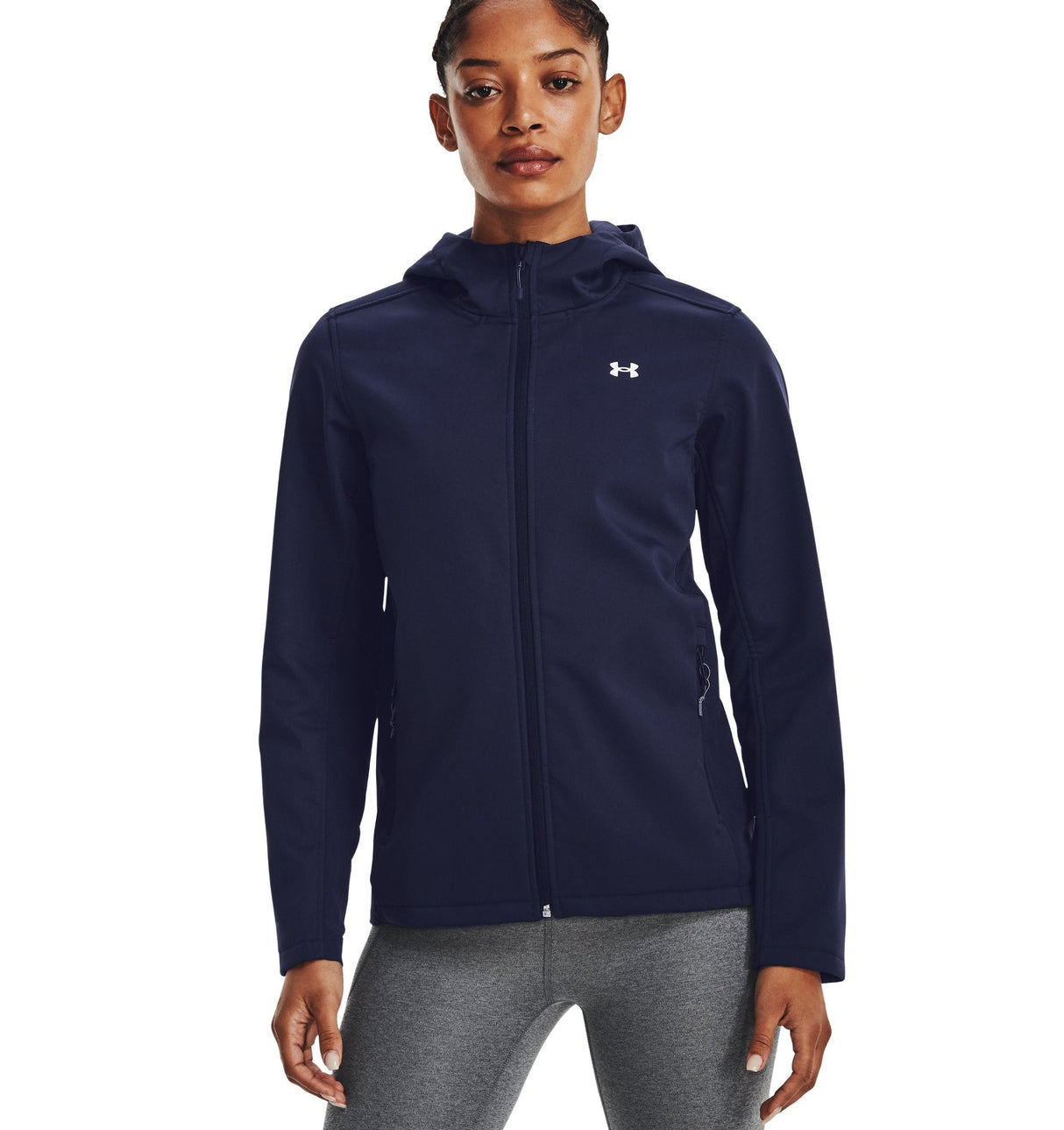 Under Armour Womens UA Storm ColdGear Infrared Shield 2.0 Hooded Jacket - Water Repellent and Heat Retaining
