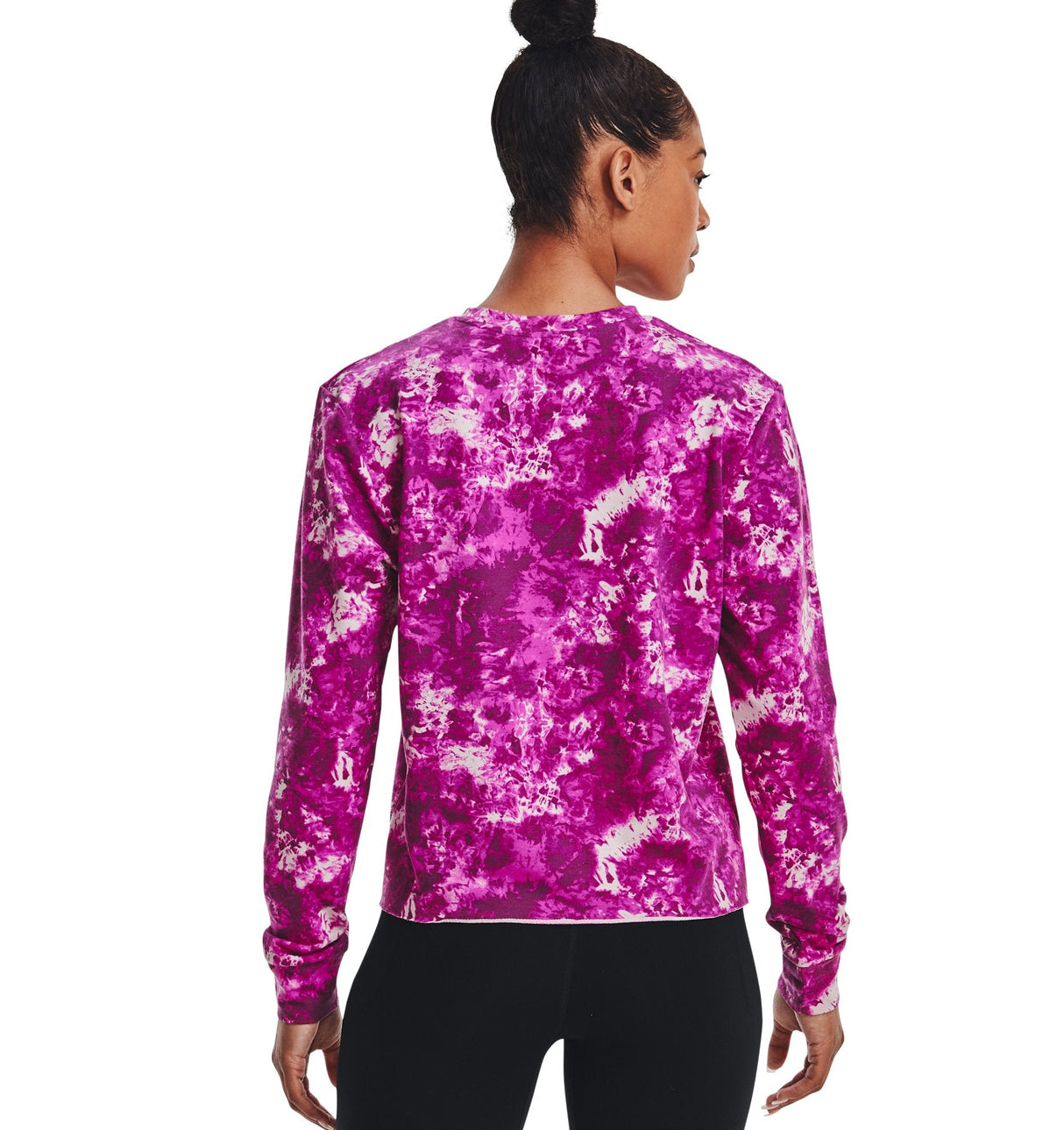 Under Armour Womens Rival Terry Printed Crew - Sweat Wicking