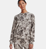 Under Armour Womens Rival Terry Printed Crew - Sweat Wicking