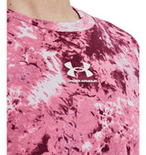 Under Armour Womens Rival Terry Printed Crew - Sweat Wicking