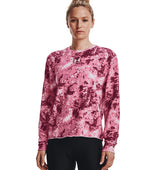 Under Armour Womens Rival Terry Printed Crew - Sweat Wicking