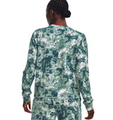 Under Armour Womens Rival Terry Printed Crew - Sweat Wicking