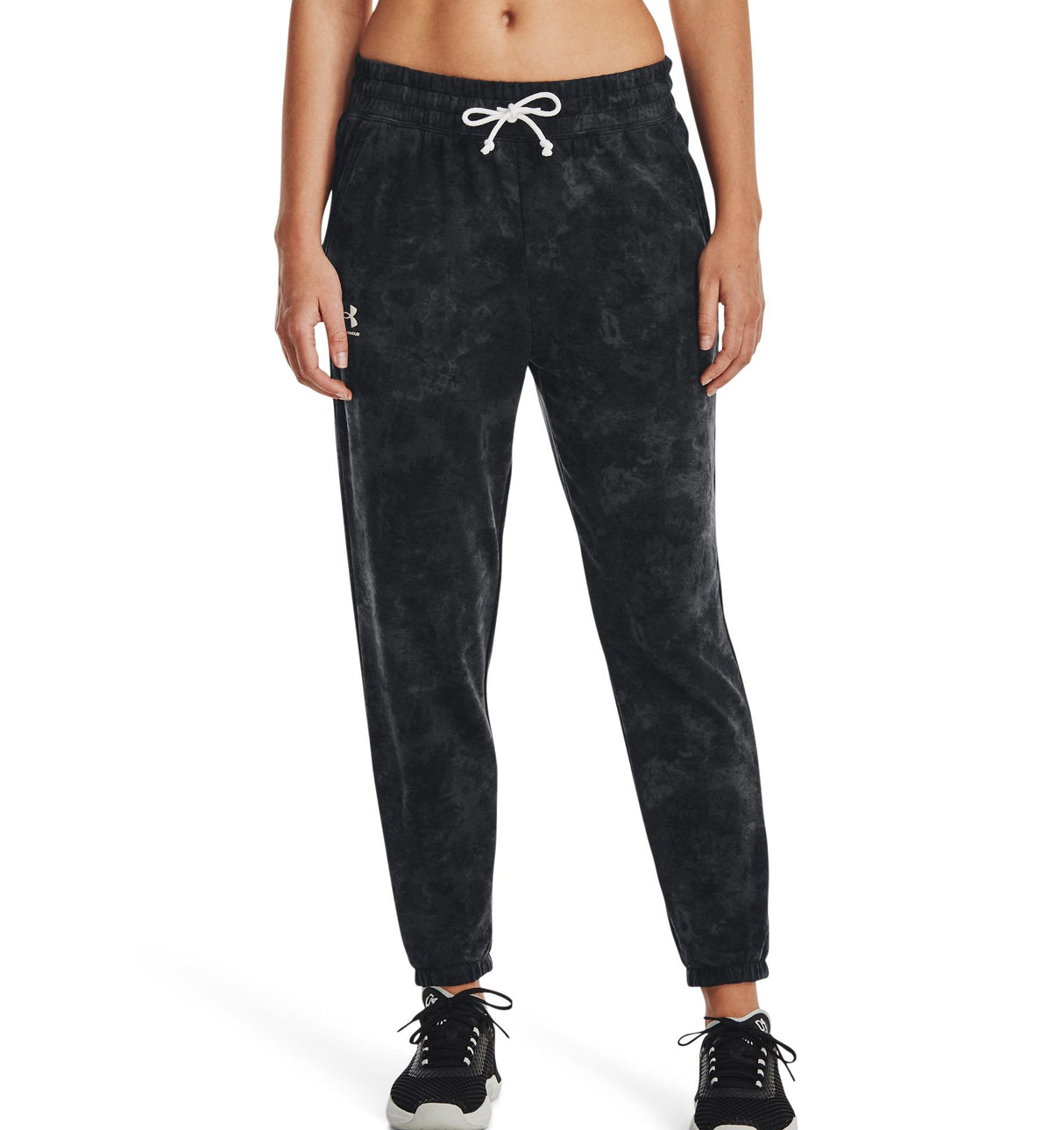 Under Armour Womens Rival Terry Printed Joggers - Quick-Drying and 4-Way Stretch