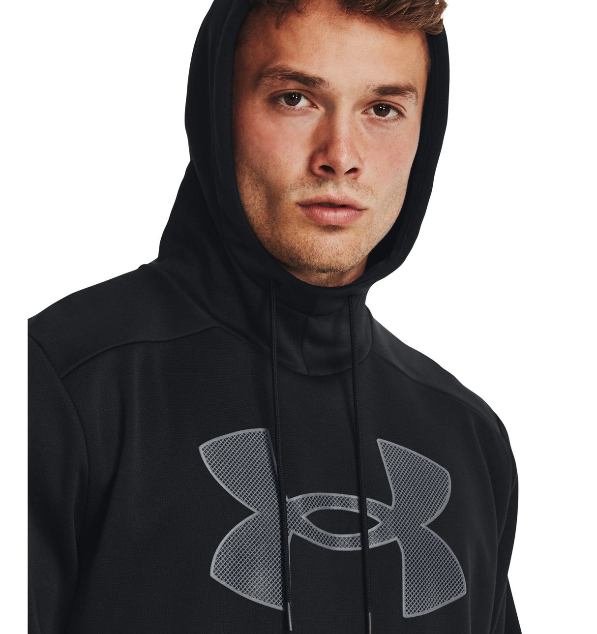 Under Armour Mens Armour Fleece Big Logo Hoodie - Breathable and Stretchy