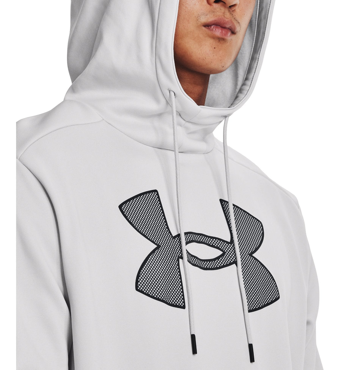 Under Armour Mens Armour Fleece Big Logo Hoodie - Breathable and Stretchy