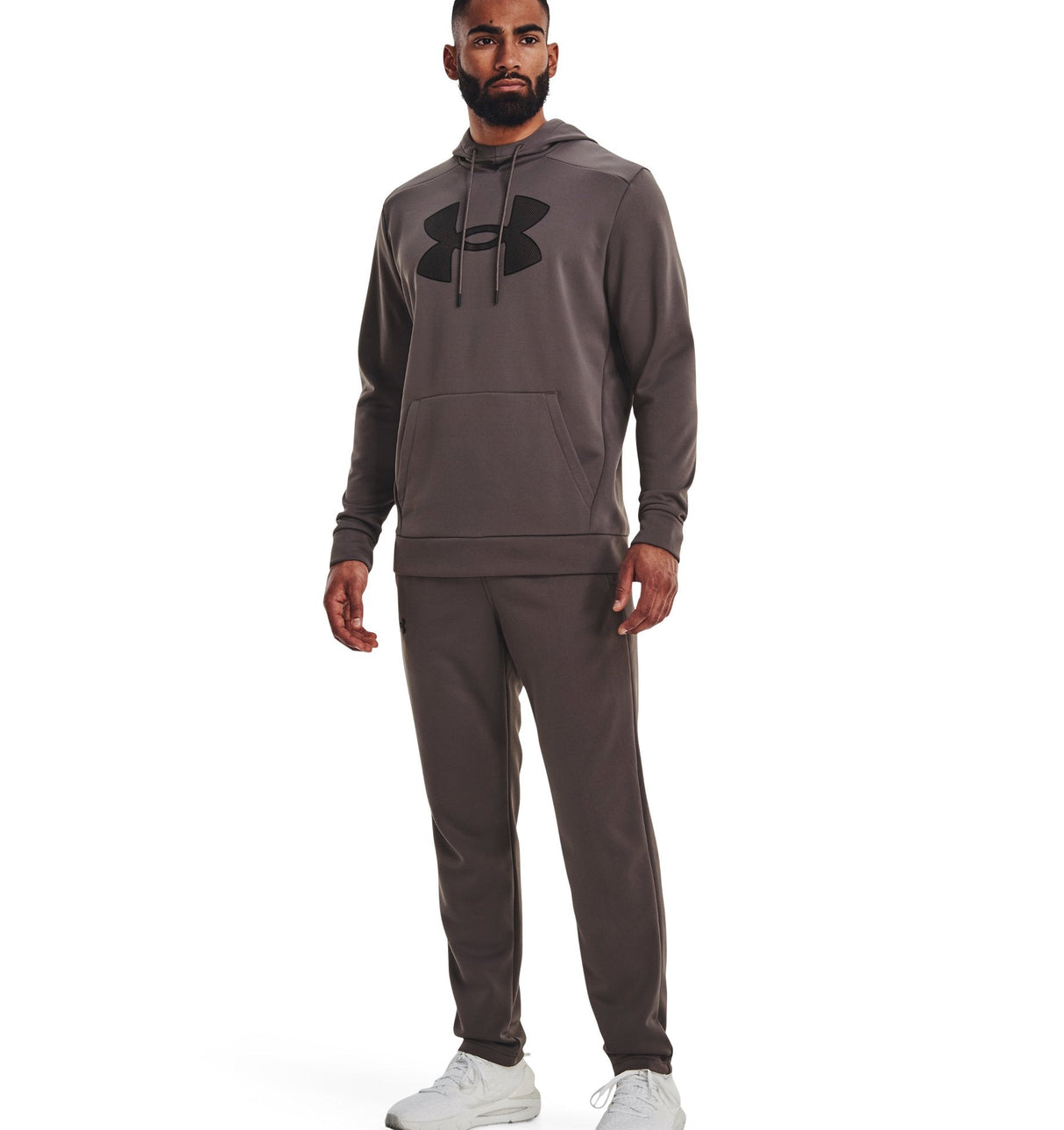 Under Armour Mens Armour Fleece Big Logo Hoodie - Breathable and Stretchy
