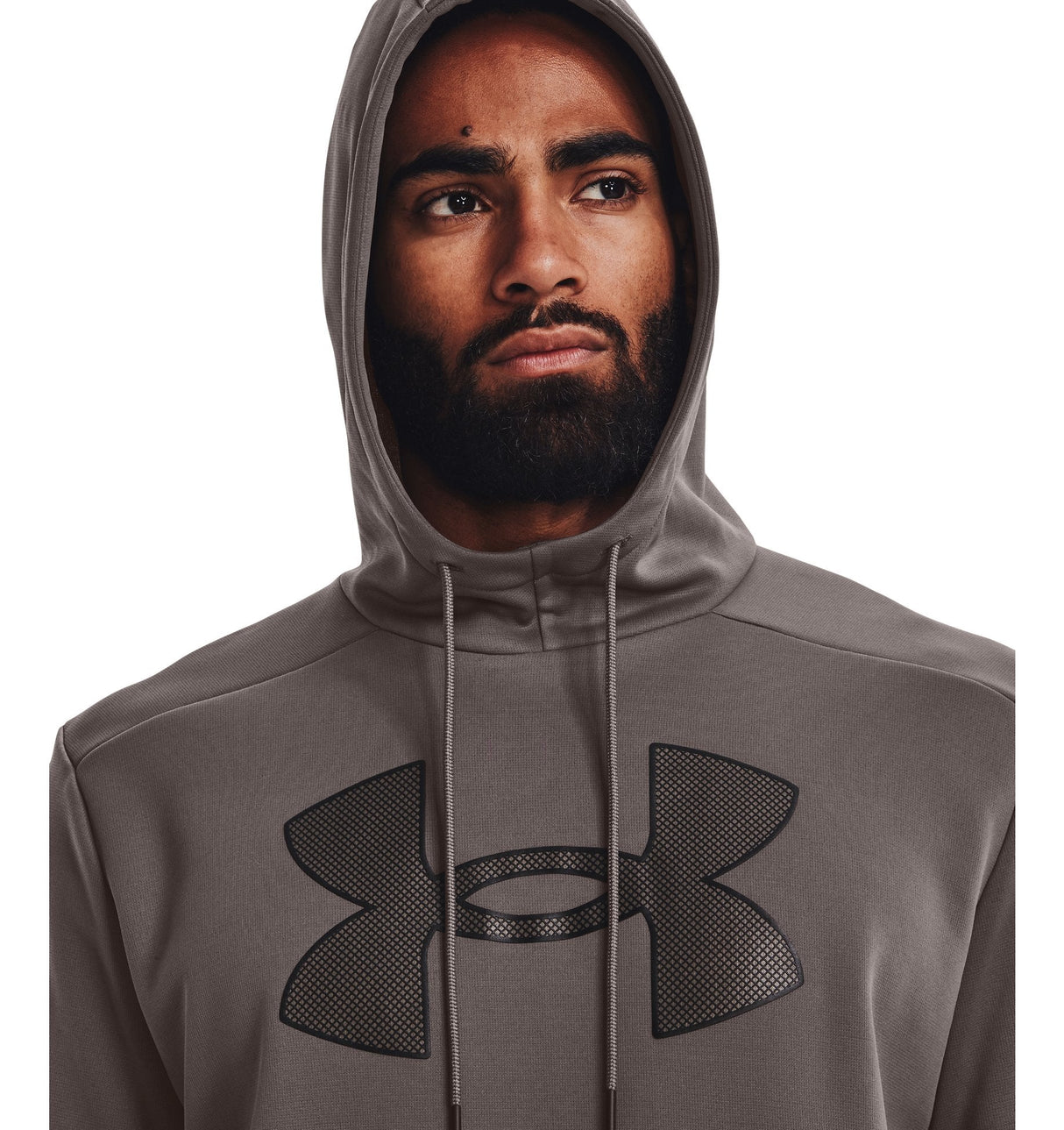 Under Armour Mens Armour Fleece Big Logo Hoodie - Breathable and Stretchy