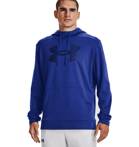 Under Armour Mens Armour Fleece Big Logo Hoodie - Breathable and Stretchy