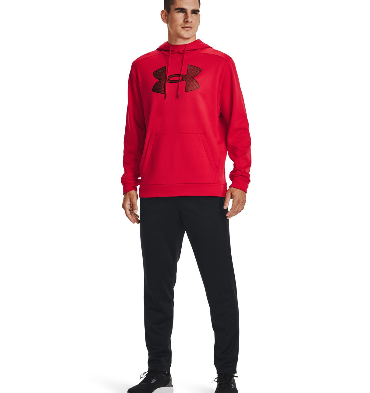 Under Armour Mens Armour Fleece Big Logo Hoodie - Breathable and Stretchy