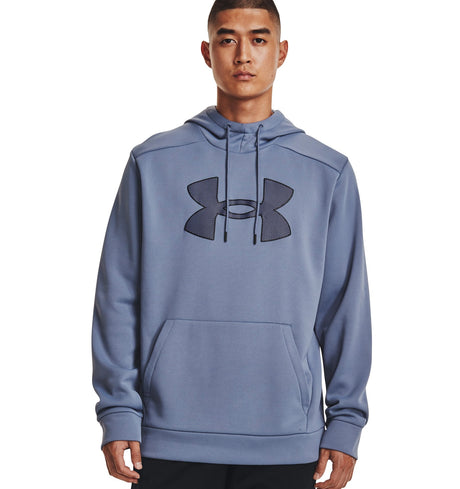 Under Armour Mens Armour Fleece Big Logo Hoodie - Breathable and Stretchy