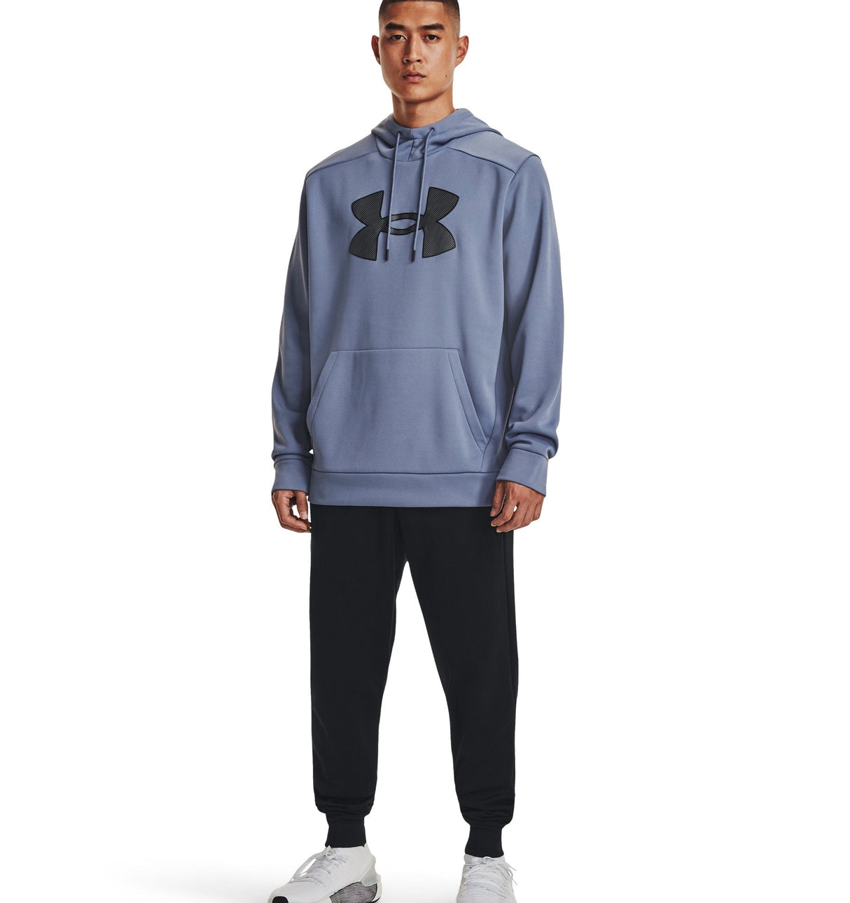 Under Armour Mens Armour Fleece Big Logo Hoodie - Breathable and Stretchy