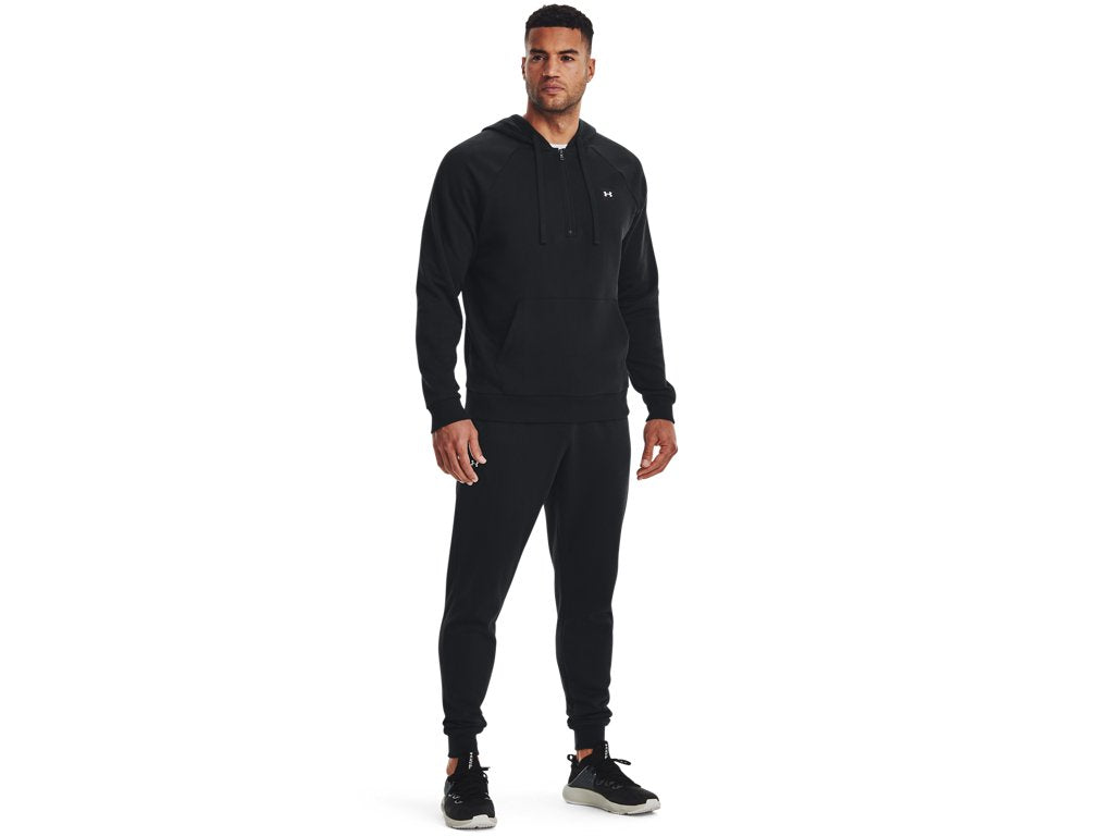 Under Armour Mens Rival Fleece Half Zip Hoodie - Ultra-Soft Cotton Blend