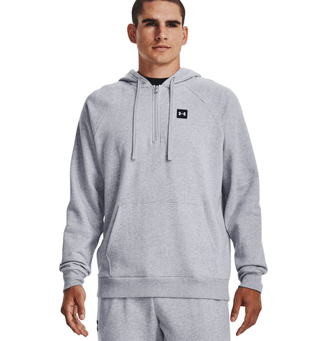 Under Armour Mens Rival Fleece Half Zip Hoodie - Ultra-Soft Cotton Blend
