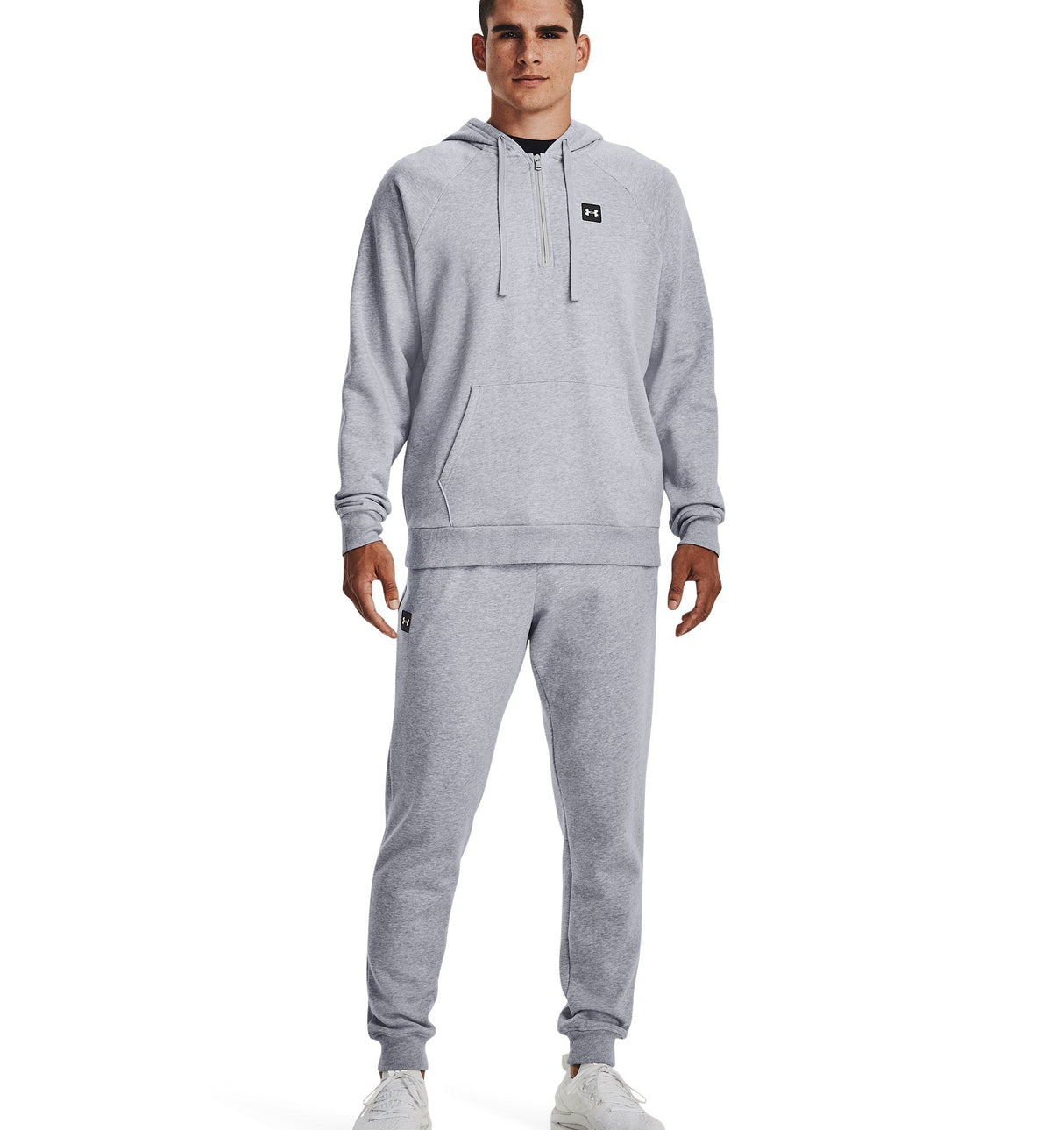 Under Armour Mens Rival Fleece Half Zip Hoodie - Ultra-Soft Cotton Blend
