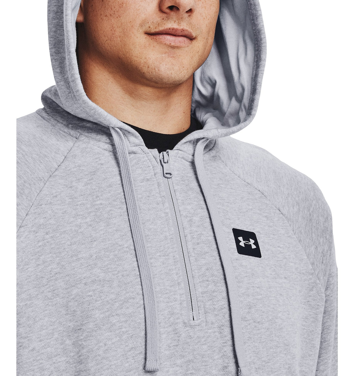 Under Armour Mens Rival Fleece Half Zip Hoodie - Ultra-Soft Cotton Blend